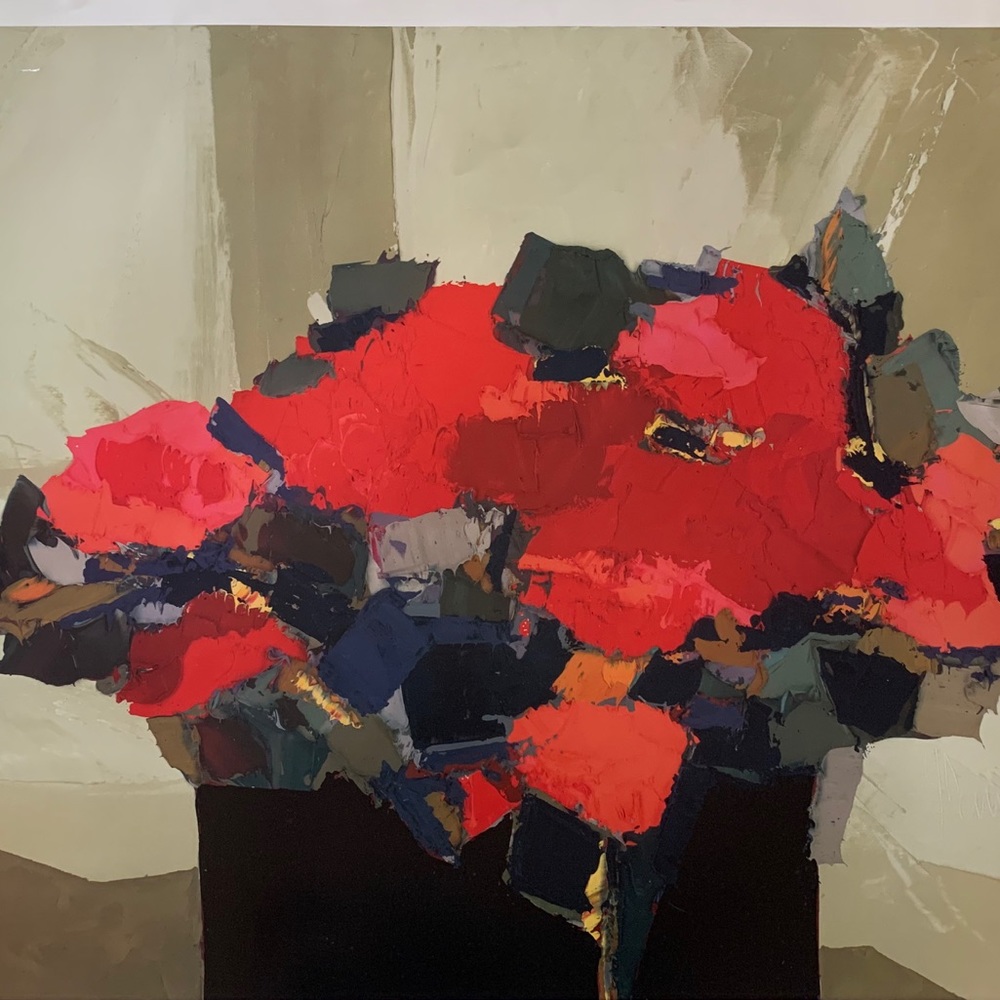 “Elegance Rouge” by Marcel Demagny Art Print